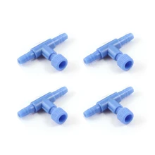 BOFO Горячая 10 штук пластиковые аквариумные рыбки 2 способ воздушный насос клапаны управления, синий