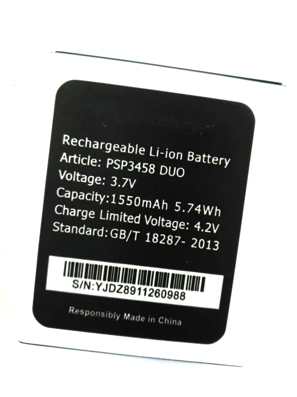 

Westrock 1550mAh PSP3458 DUO Battery for Prestigio PSP3458 DUO Prestigio Wize O3 PSP3458 Cell Phone