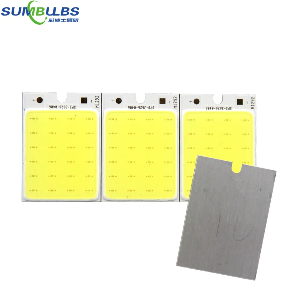 

Sumbulbs 36x26mm 2W COB LED Light Board DC 12V Lighting Source for DIY Work Lights Car Lamp Bulbs Warm Cold White Chip On Board