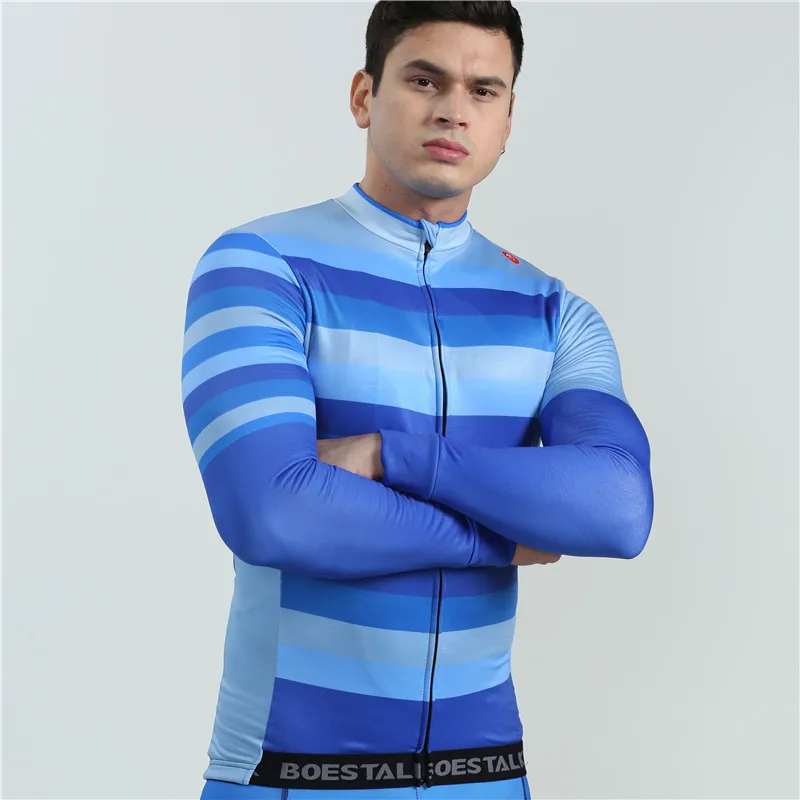 BOESTALK 2019 cycling jersey winter fleece long sleeve bike sport clothes high quality bicicleta men cycling clothing custom
