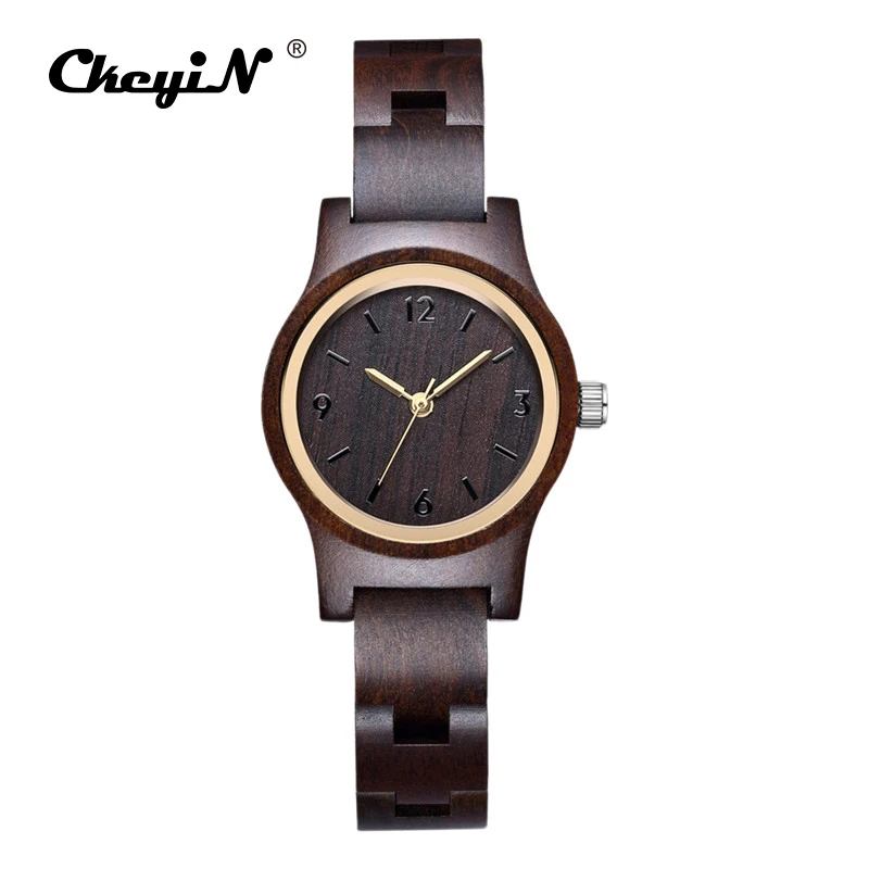 

Top Brand Luxury Fashion Wooden Women's Watch Ladies Girls Montre Femme Wood Quartz Wrist Watches relogio feminino Female Clock