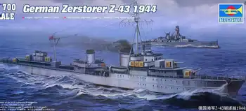 

Trumpet 05789 1:700 German Z-43 Destroyer (1944) Collection Model Building Kits Toy