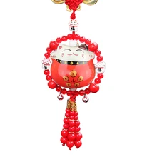 Автомобильный кулон креативный милый кот автомобильные аксессуары ювелирные изделия для безопасности Симпатичные авто аксессуары