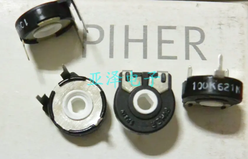 

2pcs Imported Spanish PIHER trimmer potentiometer PT15-100K horizontal half Kong Zhengpin
