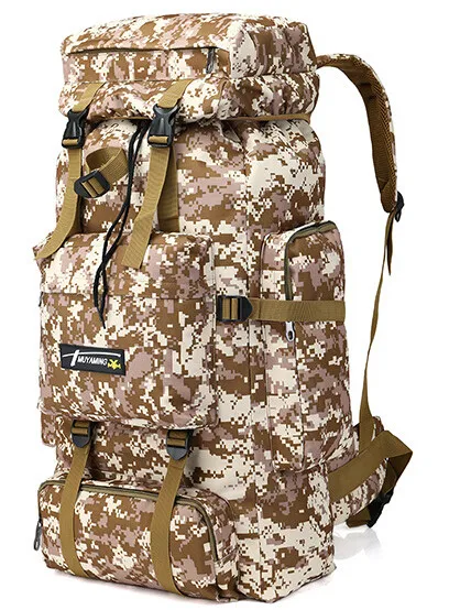 Мужские дорожные сумки Большой Емкости нейлоновый камуфляжный рюкзак портативный Багаж повседневный рюкзак Bolsa многофункциональная сумка для багажа - Цвет: Deset digital