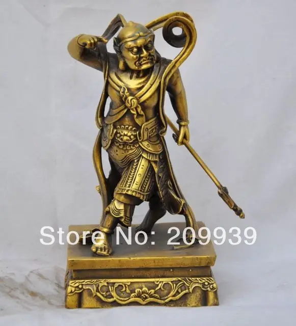 

Fast ship Hd0697 Exquisite China Bronze Evil spirits peace Door God Statue (A0314)