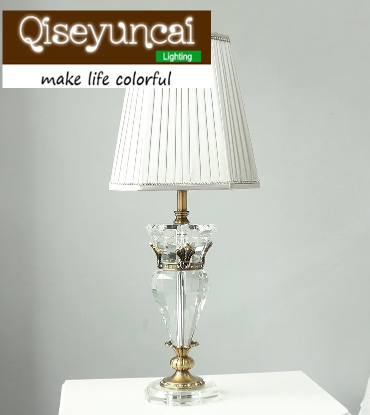 Qiseyuncai النمط الأوروبي نوم مريح 3 لون البساطة k9 الكريستال الجدول مصباح الحديثة الفاخرة الراقية الأزياء الإضاءة Qiseyuncai النمط الأوروبي نوم مريح 3 لون البساطة k9 الكريستال الجدول مصباح الحديثة الفاخرة الراقية الأزياء الإضاءة
