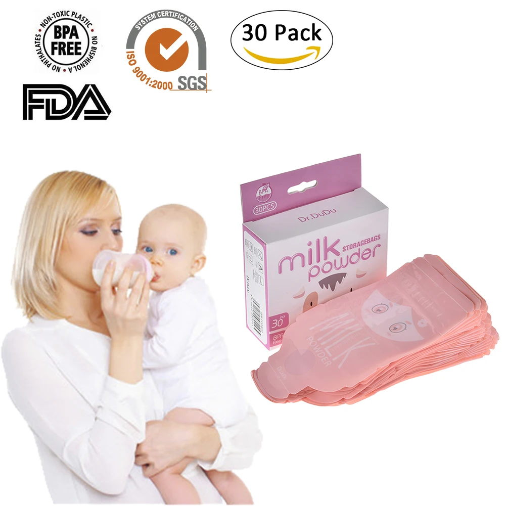30 шт./упак. безопасности пакет для хранения грудного молока Портативный одноразовые формула чехол Диспенсер Коробка для сухого молока, сумка для хранения для мам и дочек, Применение