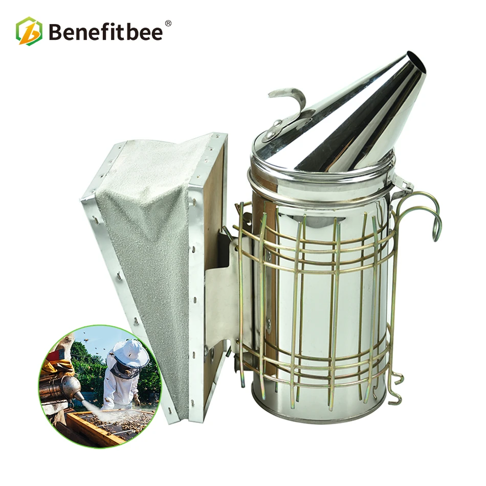 

Benefitbee Beekeeping Equipment Smoker Beehive Tool For Beekeeper Beekeeping Tool M Size with Stainless Steel Heat Shield