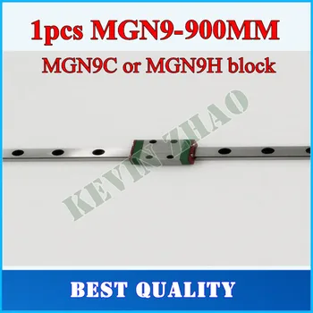 

Free shipping for 9mm Linear Guide MGN9 L= 900mm linear rail way + MGN9C or MGN9H Long linear carriage for CNC X Y Z Axis
