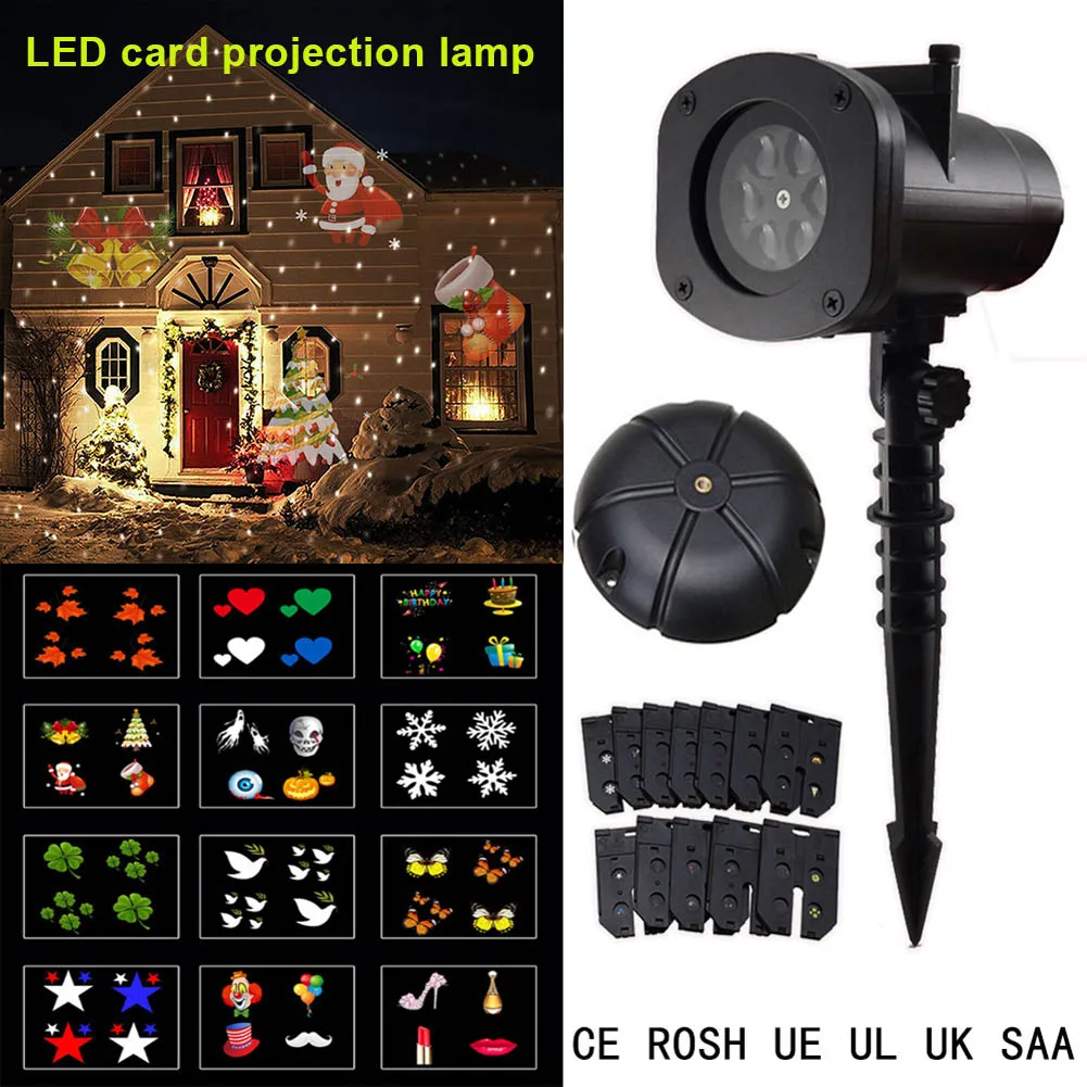 

Christmas Decor LED Projector Light Waterproof Party Birthday Halloween Garden Projector Spotlight JDH99
