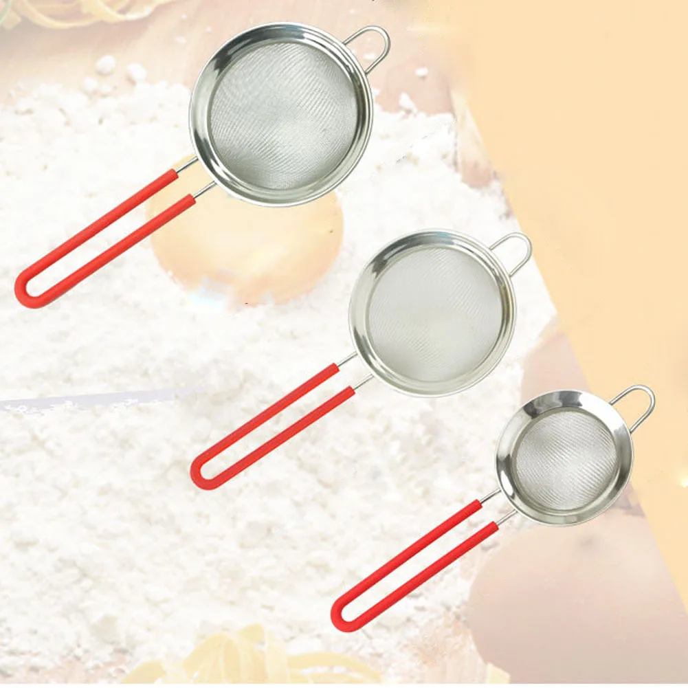 Buy Flour Sieve With Long Handle Stainless Steel