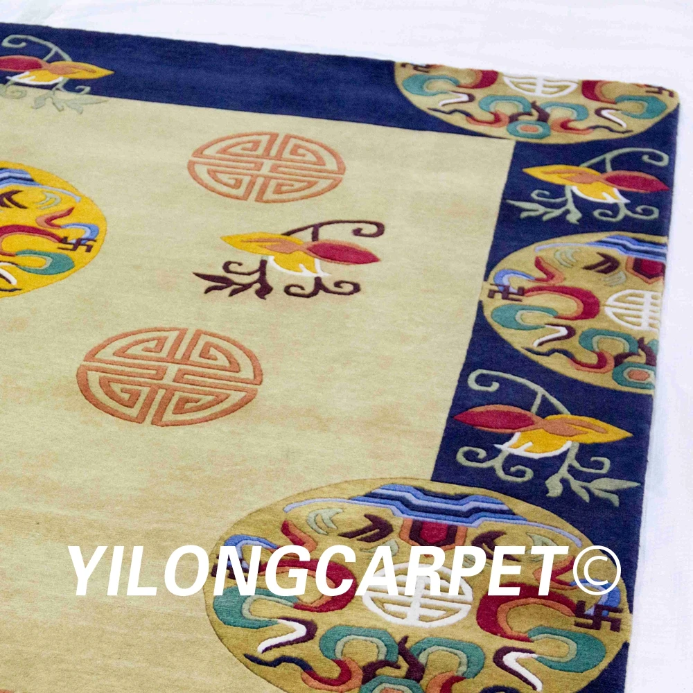 YILONG 6'x9' Непал ковры ручной работы Тибетский зона шерстяной ковер (N01 6x9)|Коврик|