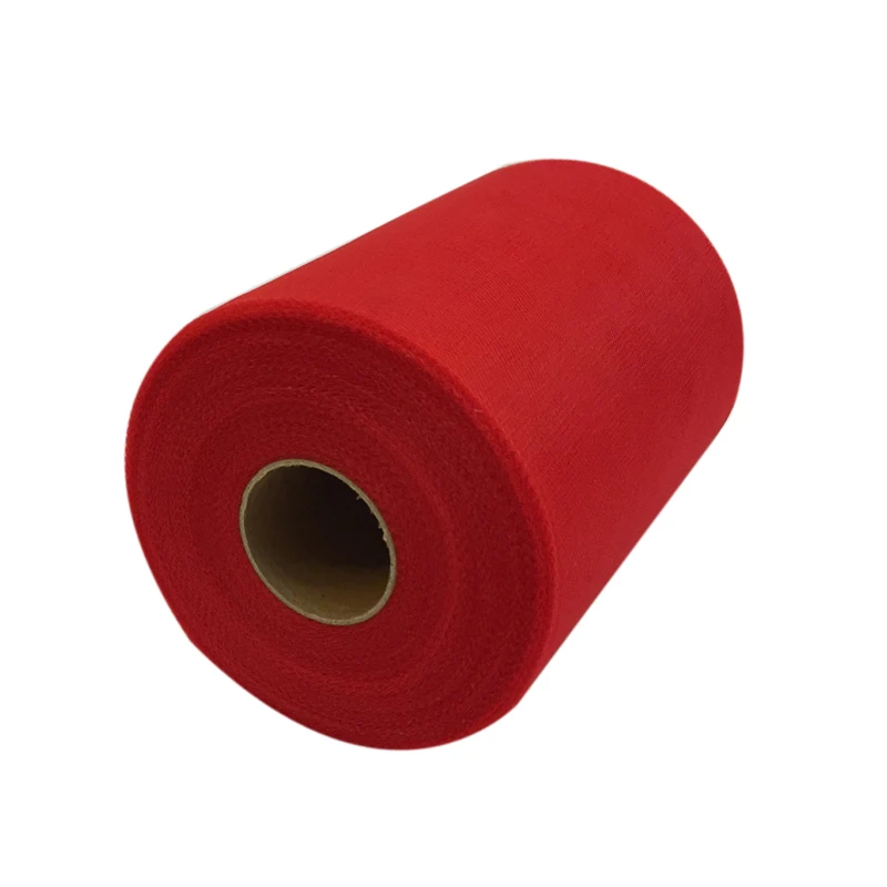

HAOCHU 6"x100yard Tissue Tulle Roll Spool Craft Wedding Party Decoration DIY Table Runner Organza Gauze Fabric Chair Sashes Bow