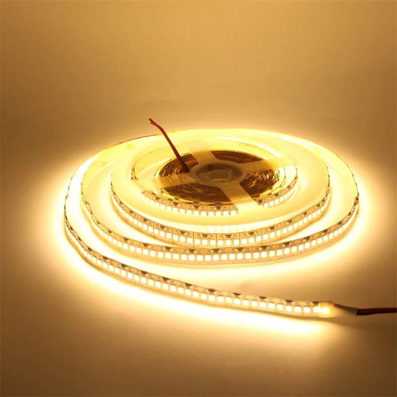 LED Strip Light 5M 2835 SMD DC 12V 240 LEDs/M No Waterproof IP20 Flexible Ribbon String LED Lamp Lights Night Decor