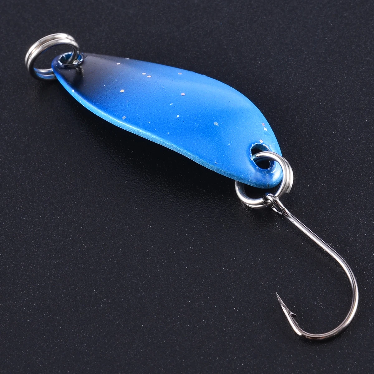 5Pcs 3.3cm/3g Sequin Spoon Fishing Lures Mini Trout Blinker Hard Baits Crankbait Artificial Baits Fishing Tackle Accessories