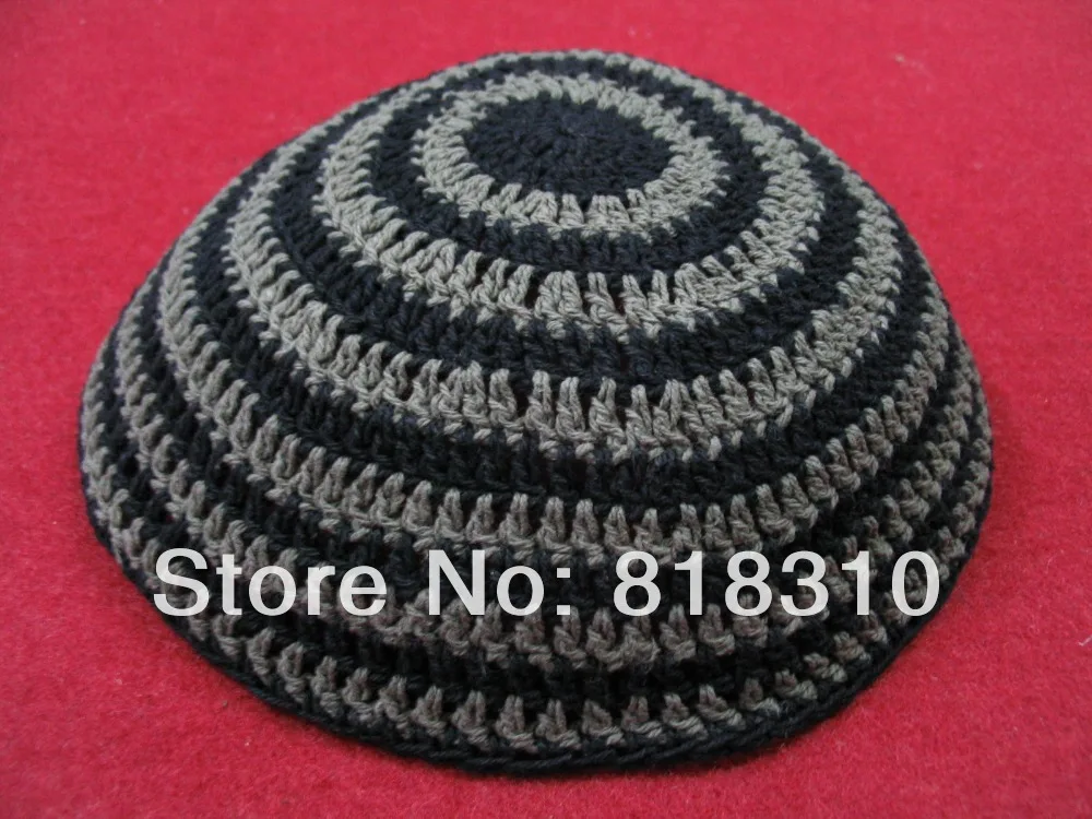 18 см ручной вязки YARMULKE KIPPAH