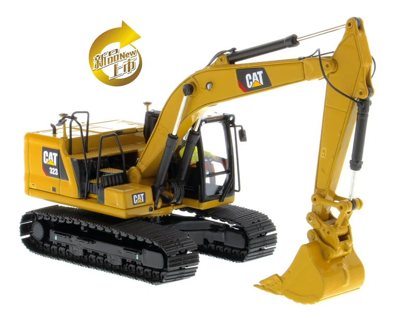 DM 1:50 Caterpillar Cat 323 Hydraulic Excavator Vehicle Engineering Machinery 85571 Diecast Model For Collection,Decoration