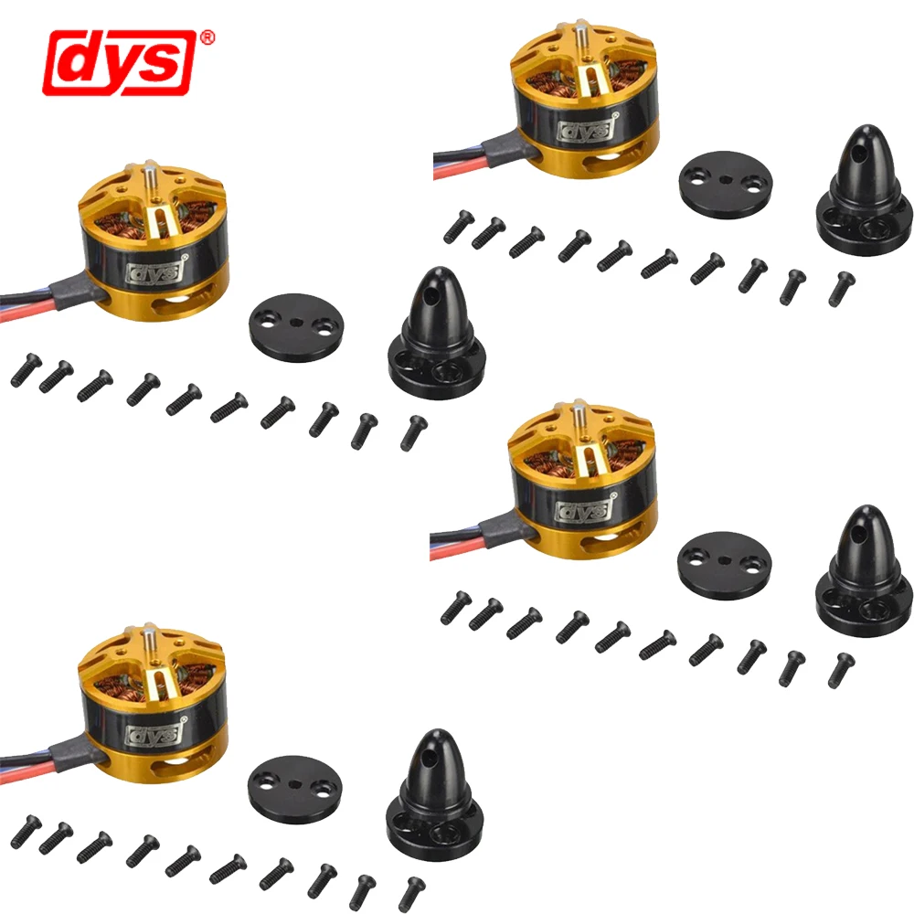 4 шт./лот DYS BE1806 1400KV/2300KV 2 3 S бесщеточный двигатель для мини мультикоптеров