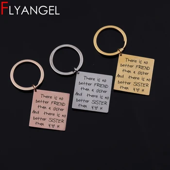 

Creative Keychain Engraved This Is No Better Friend Than A Sister Cute Keyring Jewelry Car Key Tag Gifts For Best Sister