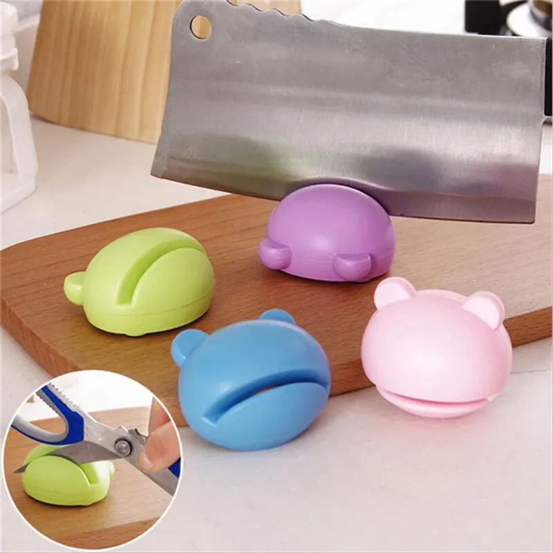 

New Portable Mini Stable Knife Sharpener Kitchen Tools Grindstone Scissors For Knives Kitchen Gadgets Mini Cartoon Sharpener