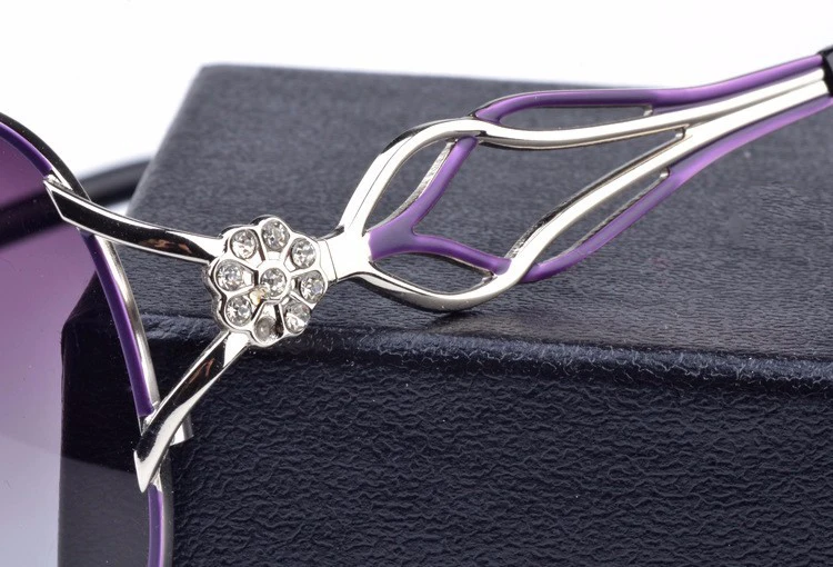 DRESSUUP Fashion Polarized Sunglasses Women Diamond Luxury Brand Design Sun Glasses Female Polaroid Lens Oculos De Sol Feminino oversized sunglasses