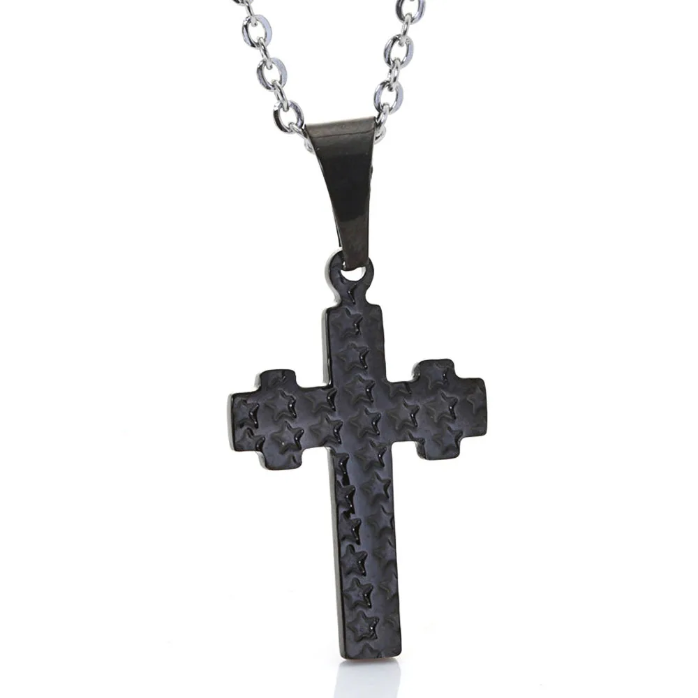 

Classic Stainless Steel Pendant Prayer Cross Pendant Necklace Charming Gifts Men Jewelry 2018