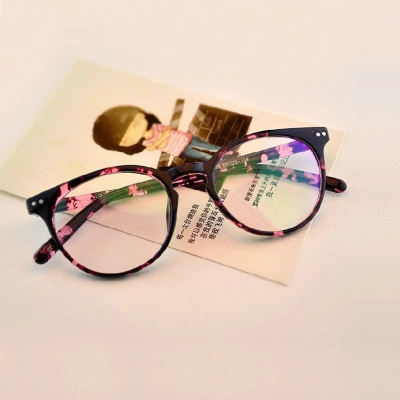 Ширина 140 модная круглая оправа для очков по рецепту мужчин Женские оправы