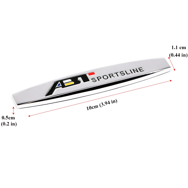 Автомобильный КРЫЛО боковой стикер аксессуары авто металлическая эмблема значок для ABT логотип для Фольксваген Пассат поло гольф Tiguan Lavida Jetta