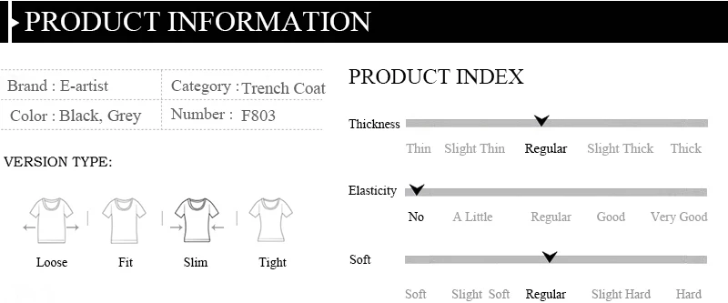 product information