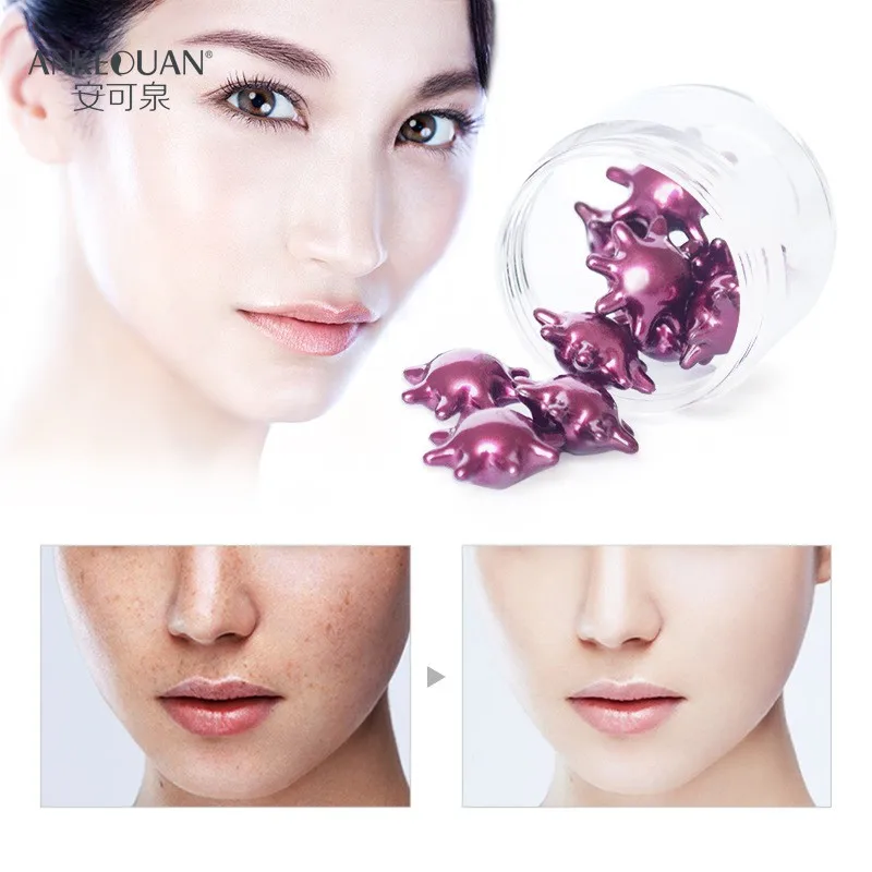 10 Pcs EGF Whitening Essence Capsule Purple sun flower Face Care