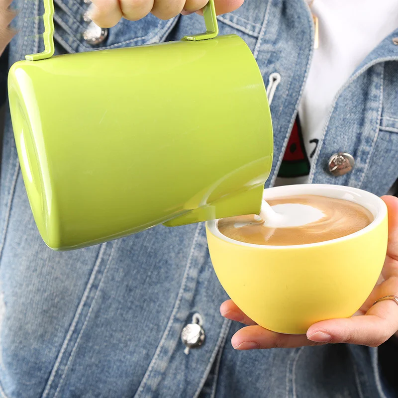 1 шт. разноцветный кувшин для кофе эспрессо 600 мл|mug color|mug stainless steelmug steel |