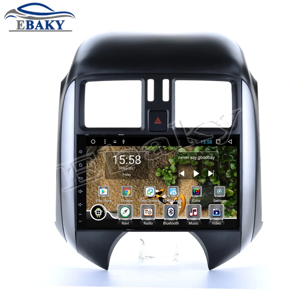 Sale NaviTopia 9inch 1GB/2GB RAM Quad Core/Octa Core Android 7.1/8.1 Car DVD Radio for Nissan Sunny 2011 2012 2013 with GPS/wifi/maps 10