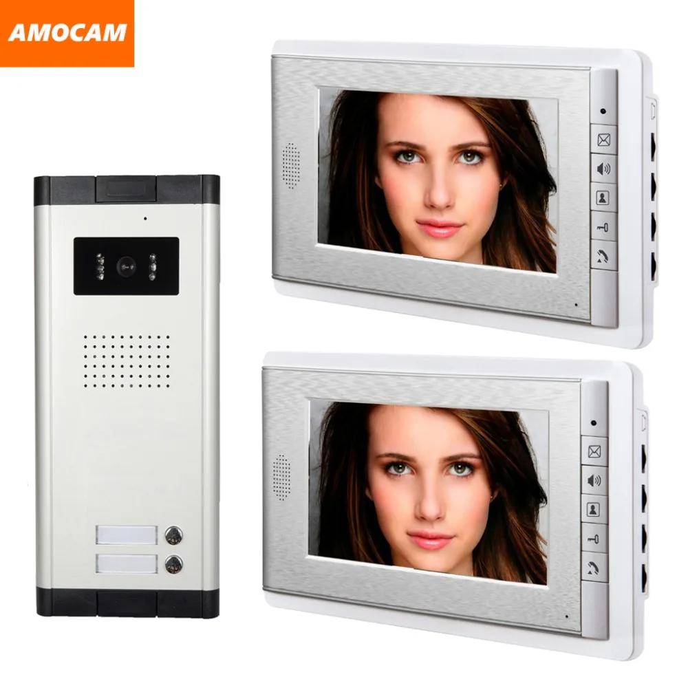 2 Units Doorbell 7 Monitor Video Inter Door Bell Door Phone Selection 2 4 6 8 10 12 Unit Apartment Video Door Phone System Video Door Phone System Door Phone Systemapartment Video Door Phone Aliexpress