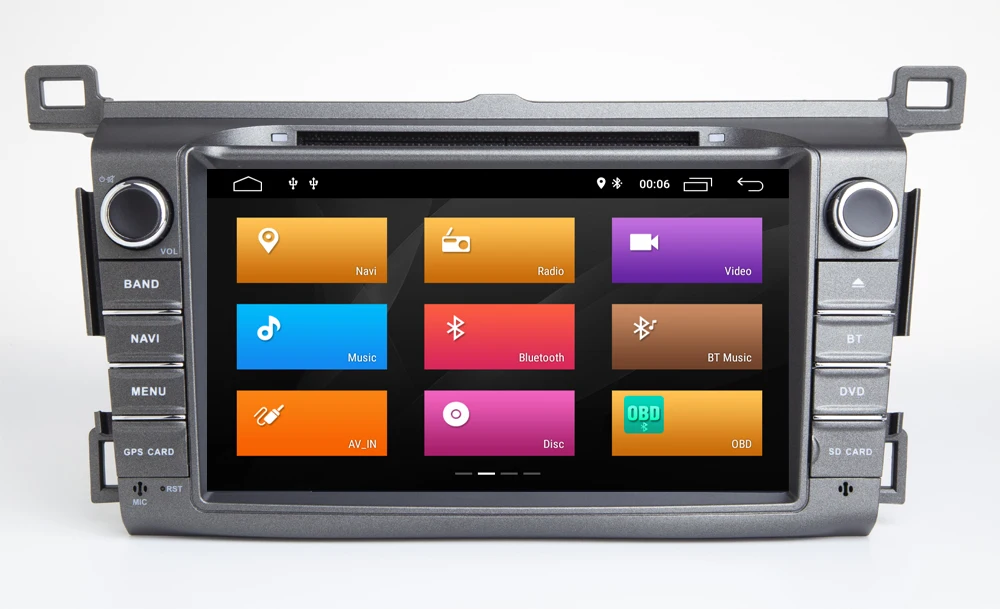 8''IPS Android 9.0 Quad Core Car DVD GPS Player For TOYOTA RAV4 2013- Multimedia Stereo Auto Radio Navigation Wifi/4G BT MAP DVR