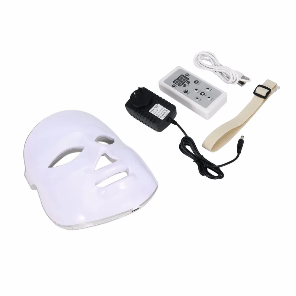Корейский фотодинамический светодиодный маска для лица для домашнего использования косметический инструмент против акне омоложение кожи; светодиодная фотодинамическая косметическая маска для лица