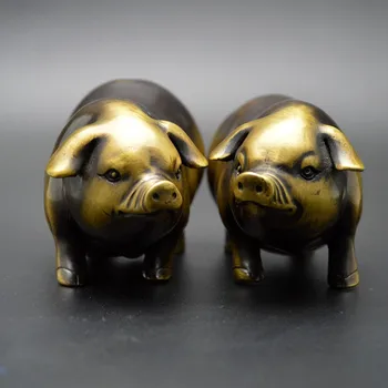 

Copper rich wealth pig crafts gifts, desktop accessories, creative decoration, free delivery.