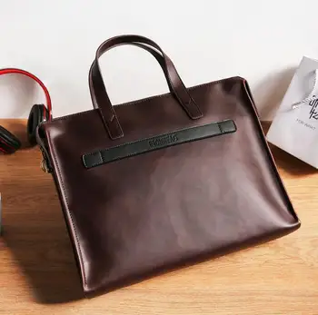 

newhotstacy bag 10100417 men's pu leather single shoulder cross body bag business briefcase