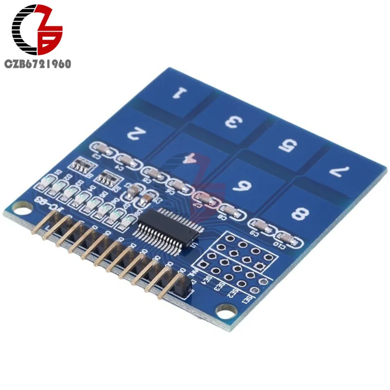2 4 V 5 TTP226 IC 8 клавиш цифровой Емкостный переключатель сенсорный модуль датчика для