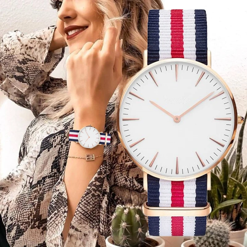 

Fashion Brand Simple Canvas Women Watches Ladies Casual Quartz Watch Montre Femme Zegarek Damski Relojes Mujer Horloges Vrouwen