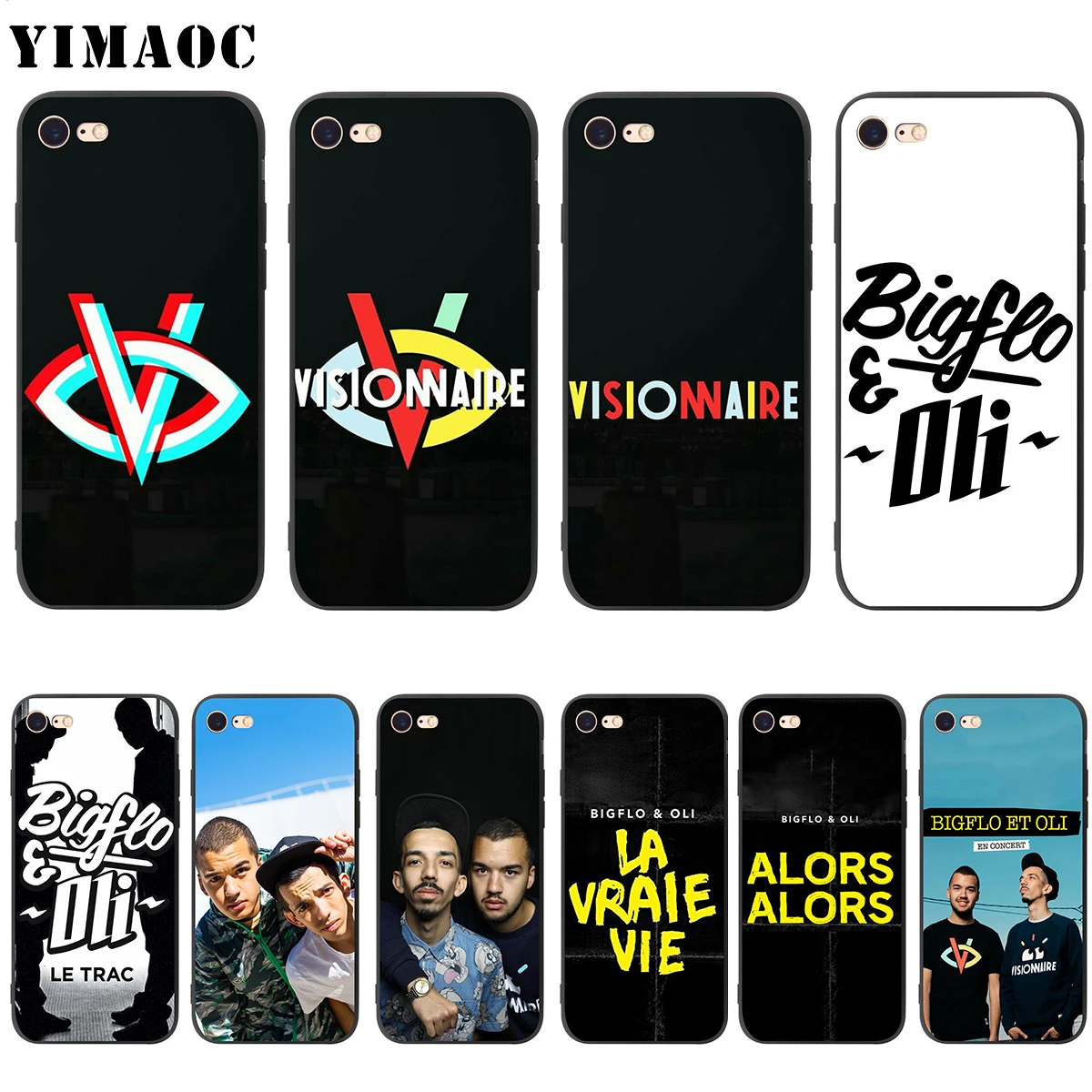 

YIMAOC Bigflo & Oli Soft Silicone Case for iPhone 11 Pro XS Max XR X 8 7 6 6S Plus 5 5s se