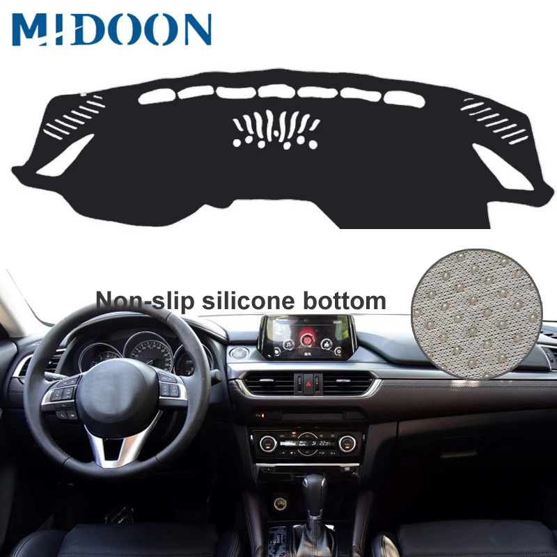 MIDOON for Mazda 6 GL Atenza 2016 2017 Dashboard Couverture Dashmat Dash Mat Pad Pare-Soleil Tableau de Bord tap | Автомобили и