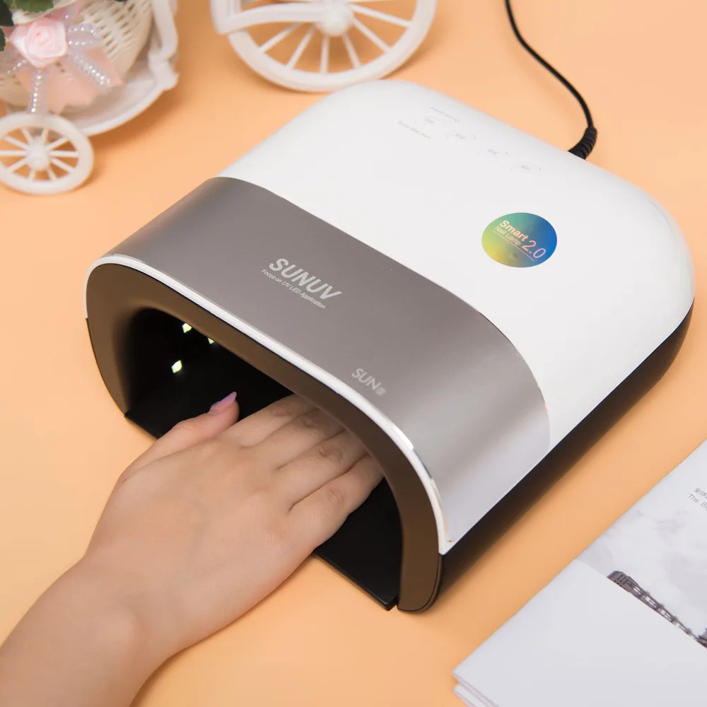 SUNUV SUN3 48 Вт УФ светодиодный светильник Menicure Таймер Невидимый ЖК дисплей Дисплей
