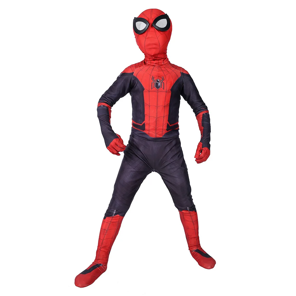 

Kids Spider Man Far From Home Peter Parker Cosplay Costume Zentai Spiderman Superhero Bodysuit Suit Jumpsuits