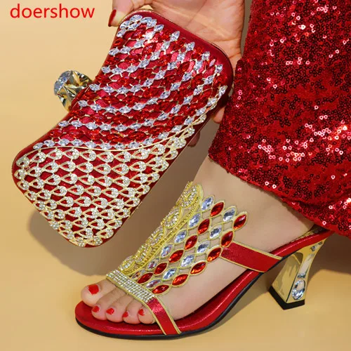 rouge Africain Chaussure Bleu Argent Italien Ensemble 1 Les bleu Sac Chaussures Ju1 Royal Design pourpre Ensemble Doershow Avec 2018 or Assortis Sacs Noir Africains Et 8wgvvq