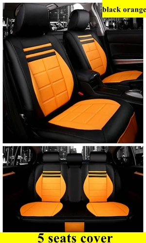Orange Кожаный чехол для сидения автомобиля для Jeep Commander компас Grand Cherokee Renegade, Wrangler jk - Название цвета: Orange