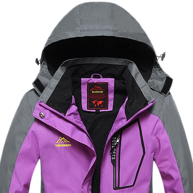 ELOS-весна-осень, Женская куртка для улицы, ветрозащитная, для кемпинга, туризма, спортивное пальто, для рыбалки, туризма, горные куртки для женщин, фиолетовый M