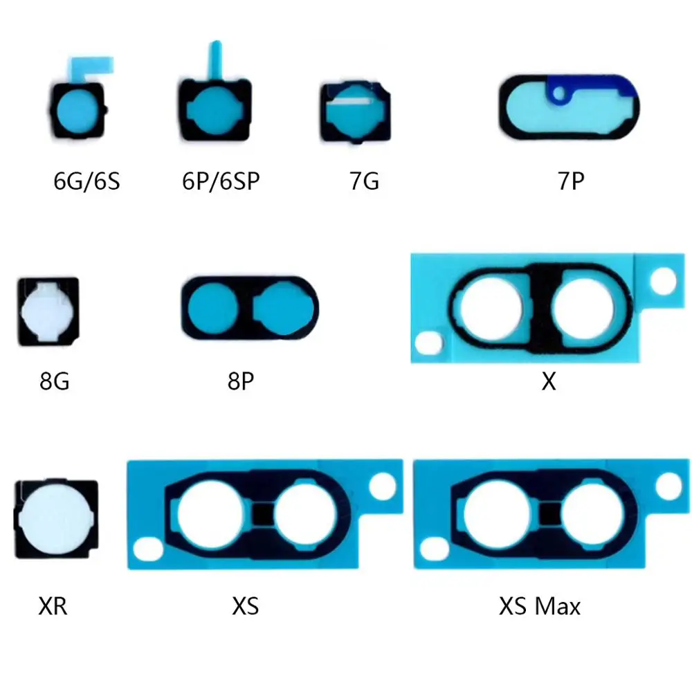 2 комплекта задняя камера держатель металлический противоударный экранированный пенопласт для iPhone 6 6s 7 8 plus X XR XS Max задняя камера прокладки-губки клей