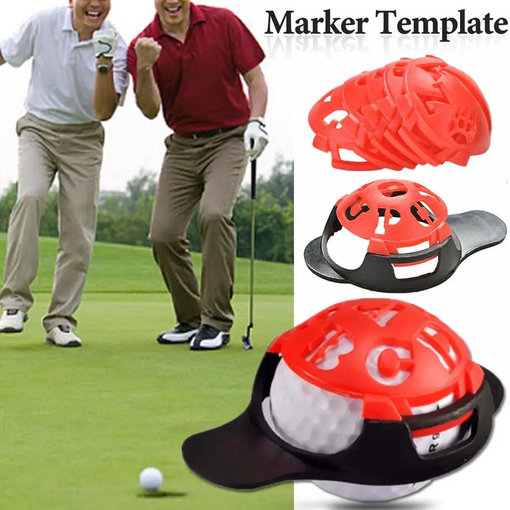 6-in-1 new Golf Ball Line Liner Marker Template Drawing Alignment Marks Sign Tool Sports Entertainment Support Wholesale