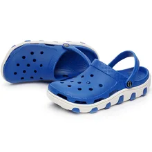 2016 neue männer clogs sandalen ausschnitte löcher hausschuhe strand gartenschuhe kühlen sommer größe 40-44